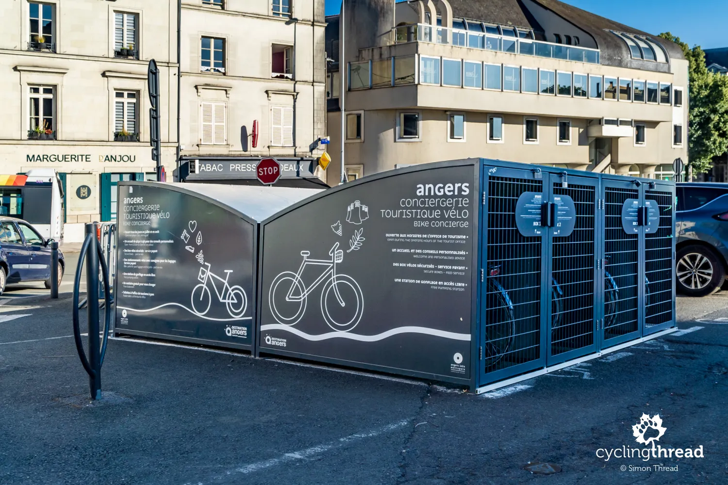 Box for bicycles in Angers