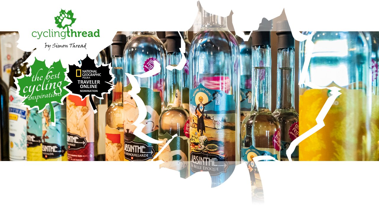 Bottles of absinthe from the Swiss Jura