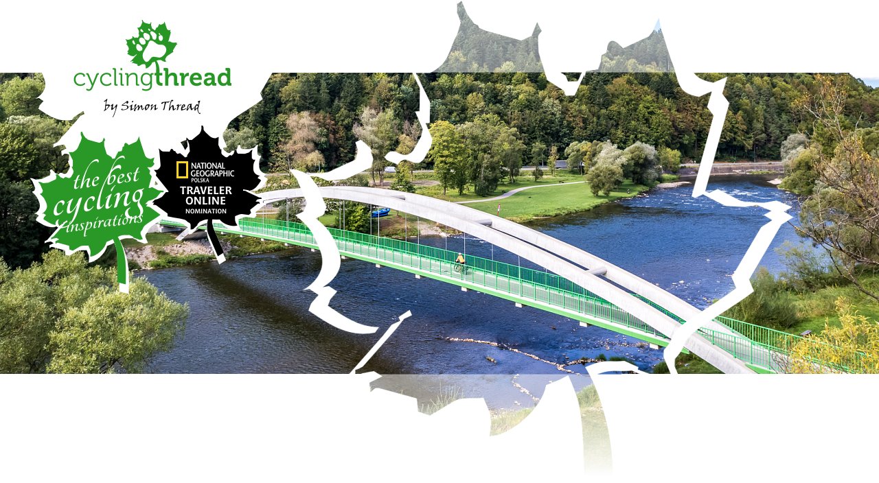 The&nbsp;cycling bridge in&nbsp;Kroscienko nad Dunajcem
