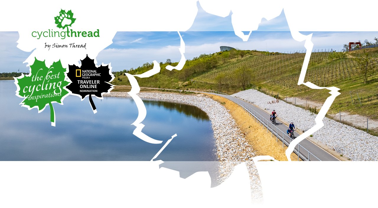 A cycling path by a lake where a mine once stood