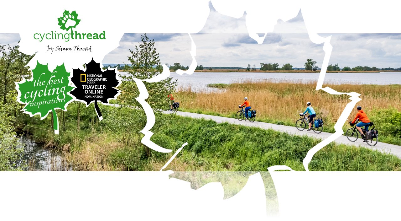 Cycling route along Lake Dąbie