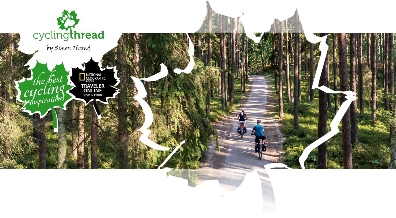 EuroVelo 10 route in the forest before Dębki