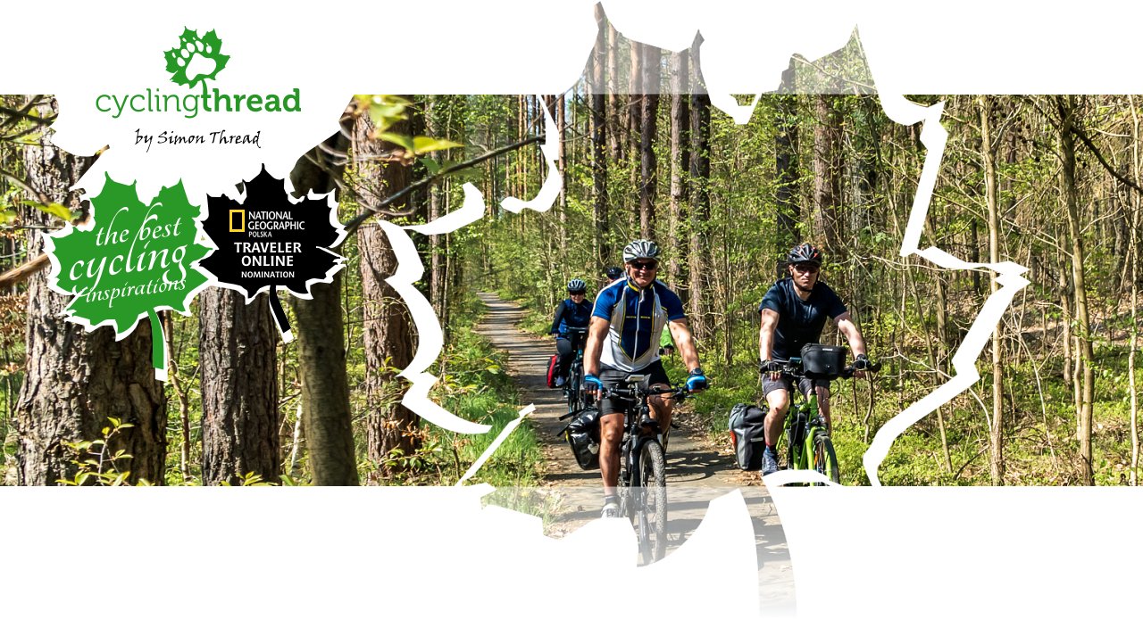 Forest bike path in Eastern Brandenburg