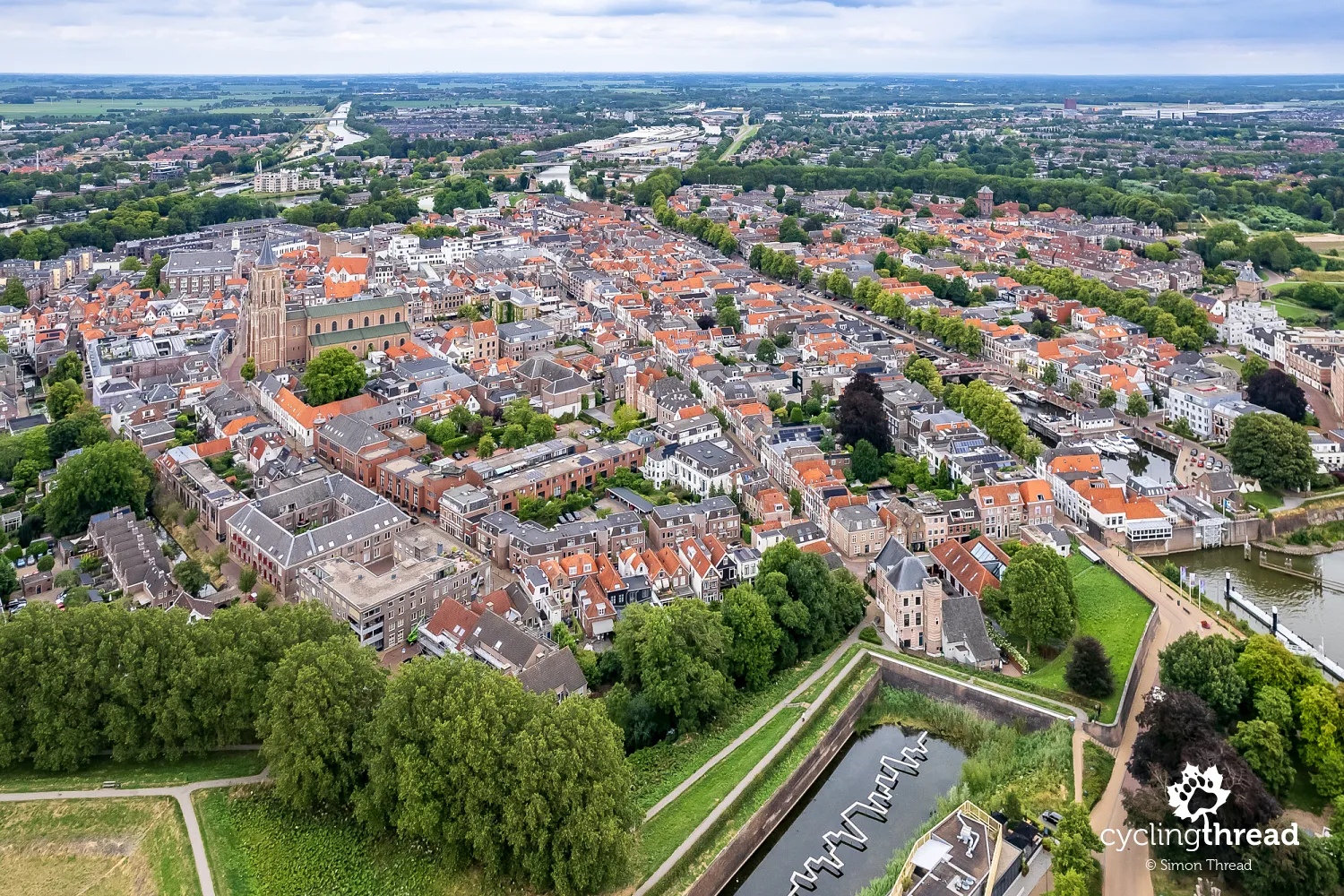 Aerial view of Gorinchem