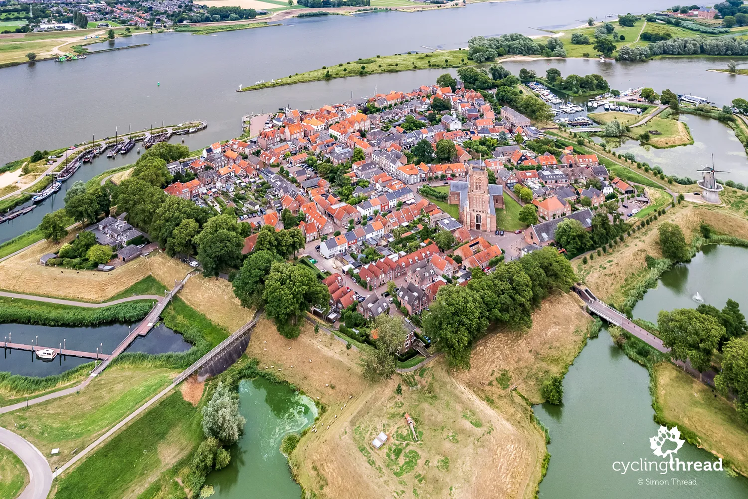 Aerial view of Woudrichem