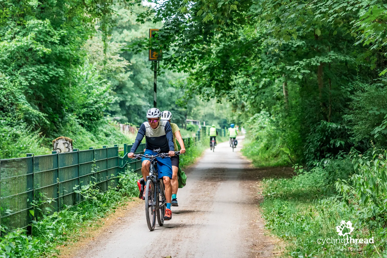 An old railway cycle path along the Ruhr