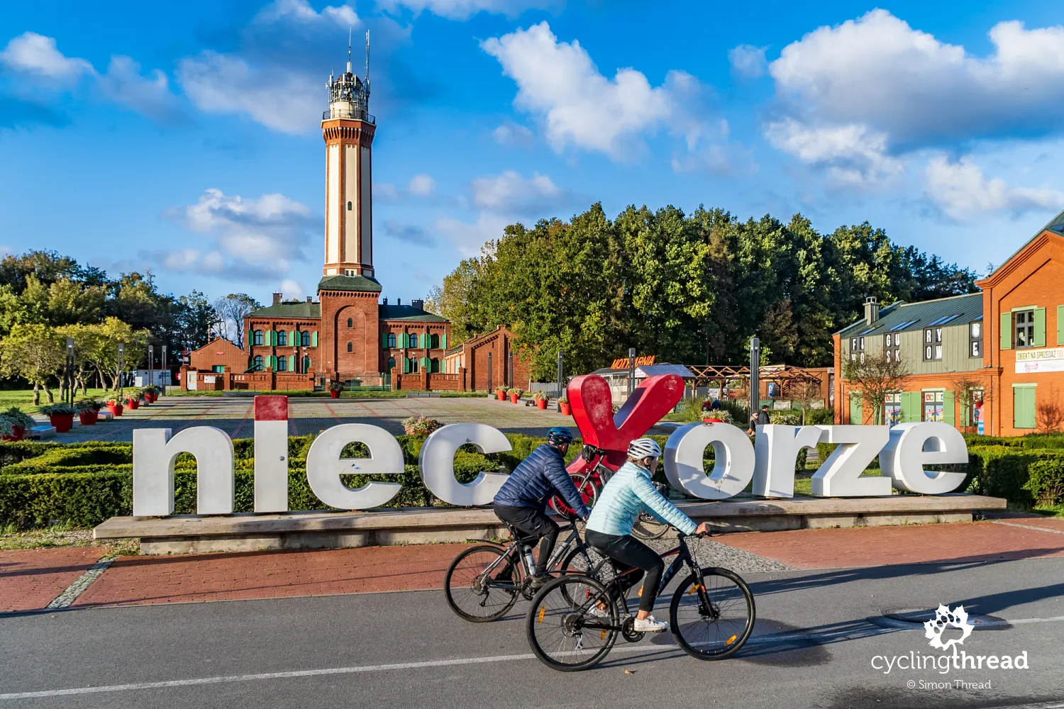 The beautiful lighthouse in Niechorze