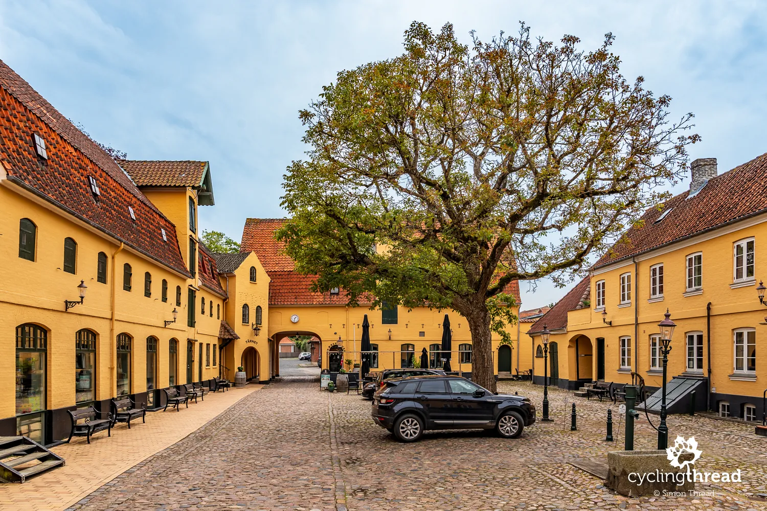 A beautiful square on Østergade in Assens