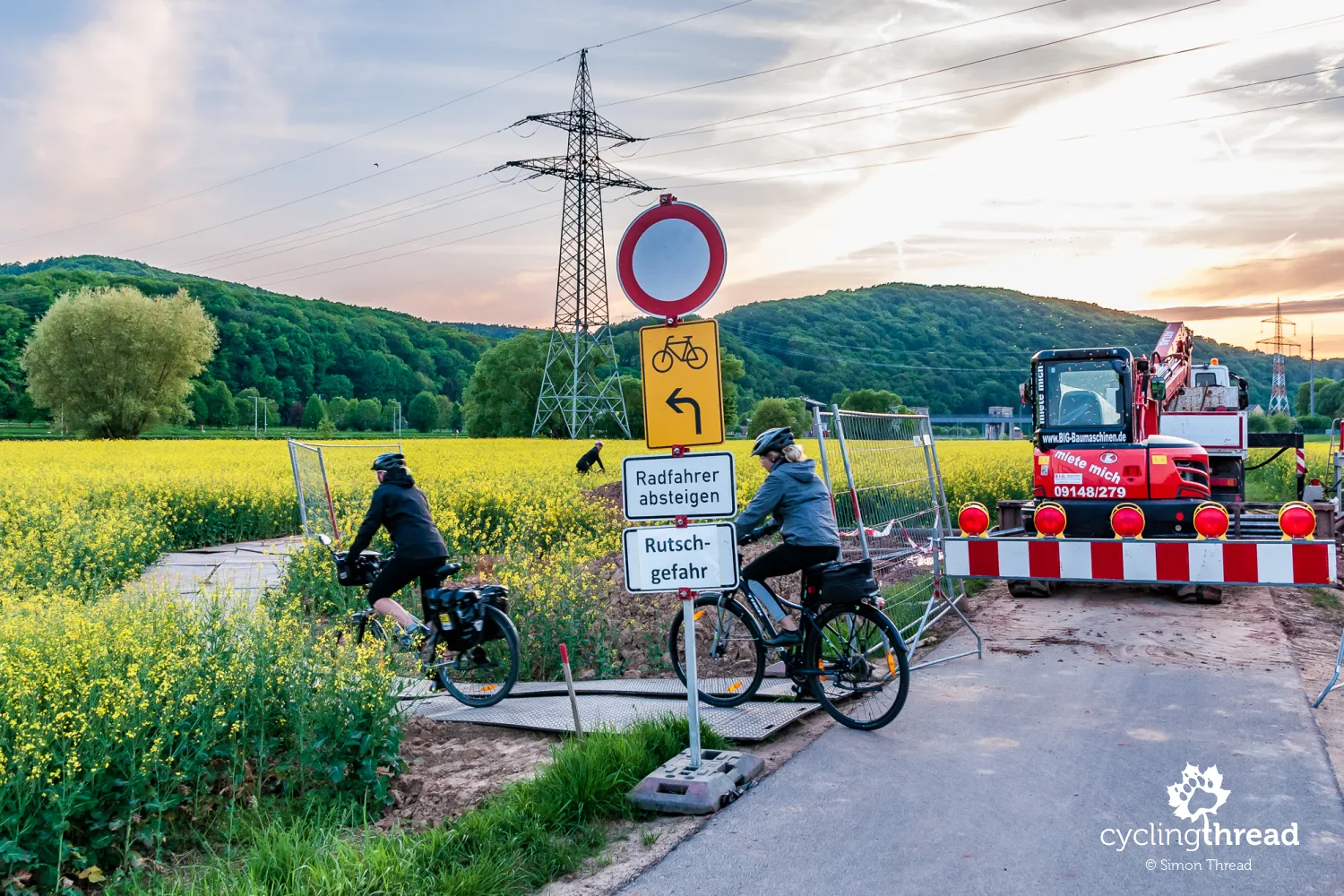 Bicycle detour in Franconia