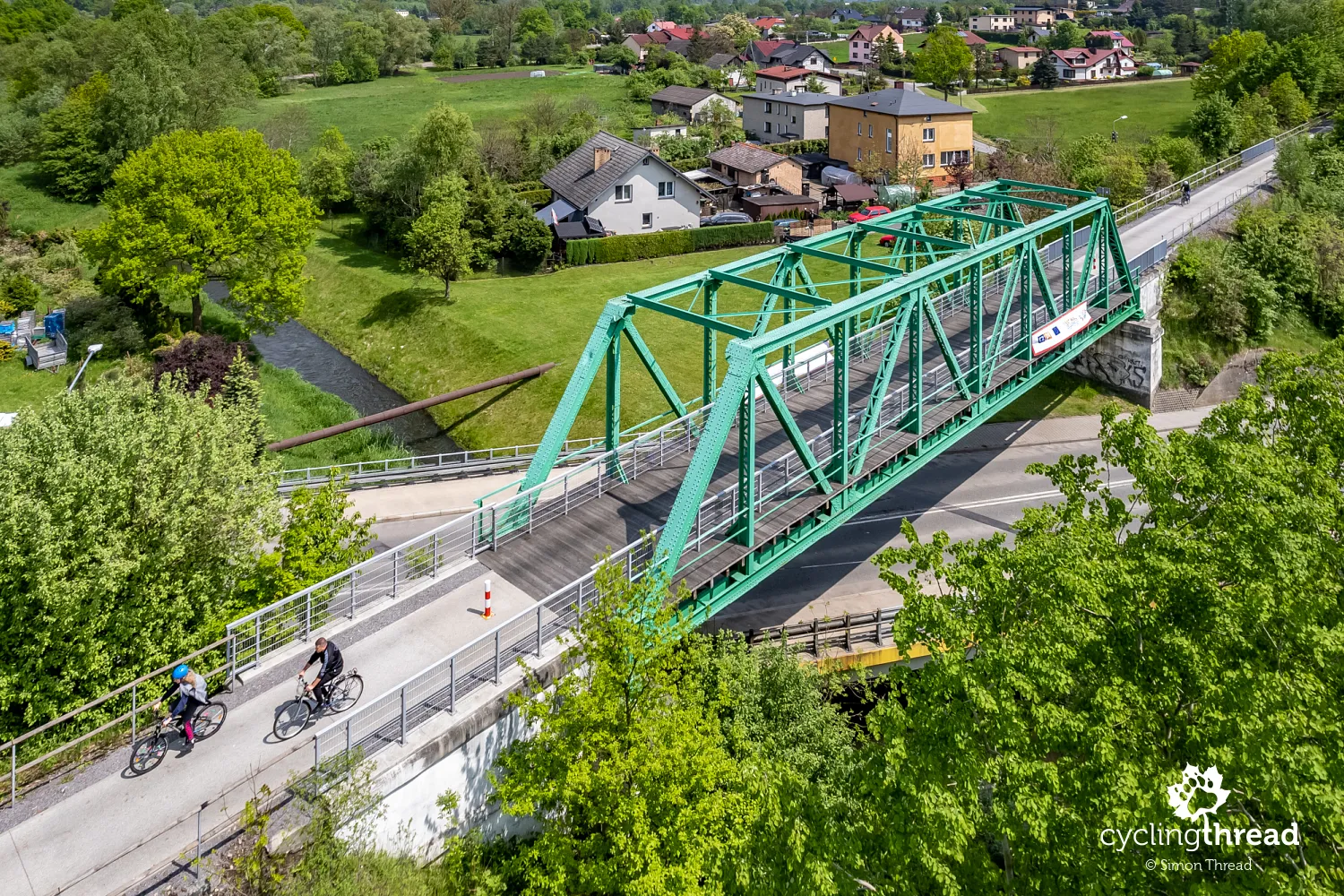 Bicycle Green Bridge in Jastrzębie-Zdrój
