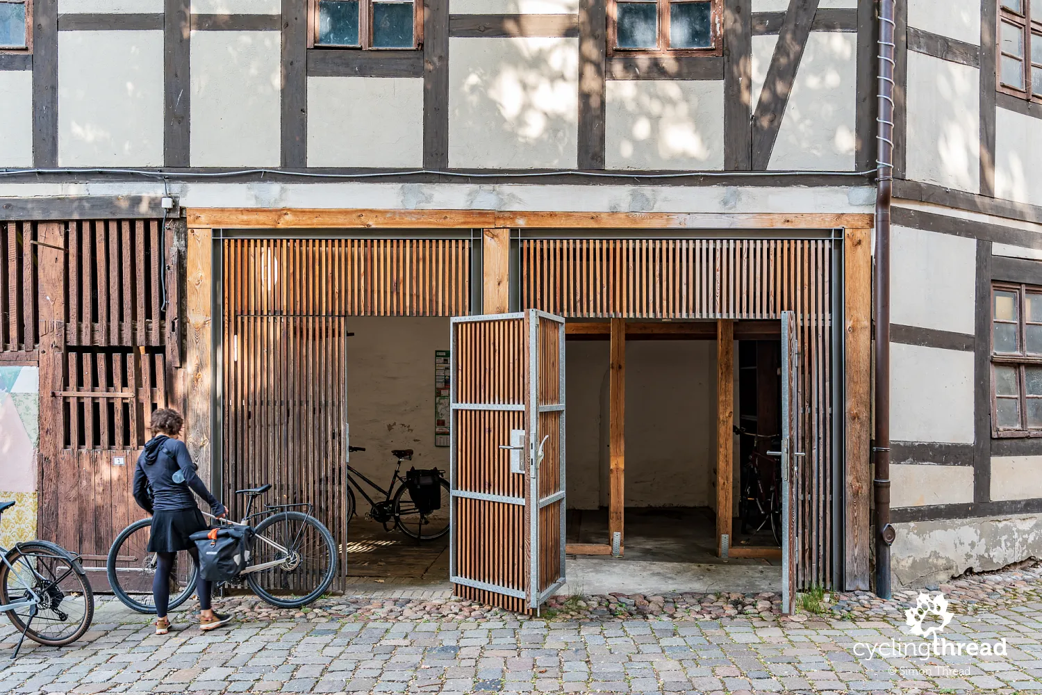 Bicycle room in the Hotel Cranach-Herberge in Lutherstadt Wittenberg