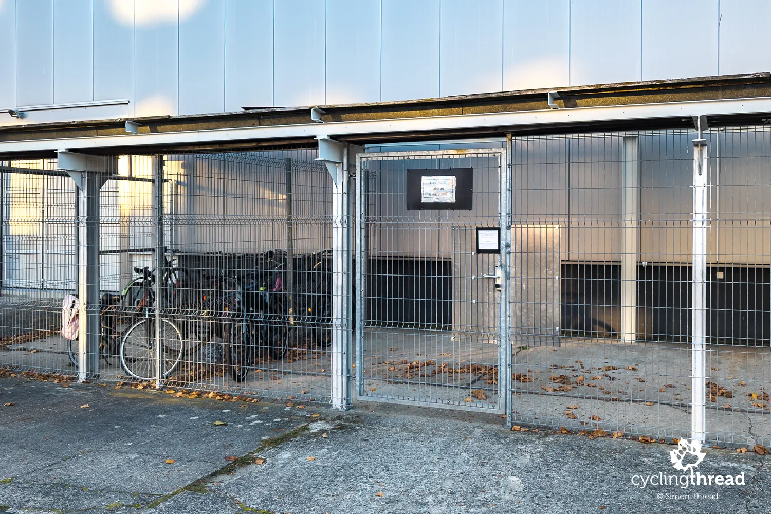 Bicycle room in the Stadthotel Oranienburg
