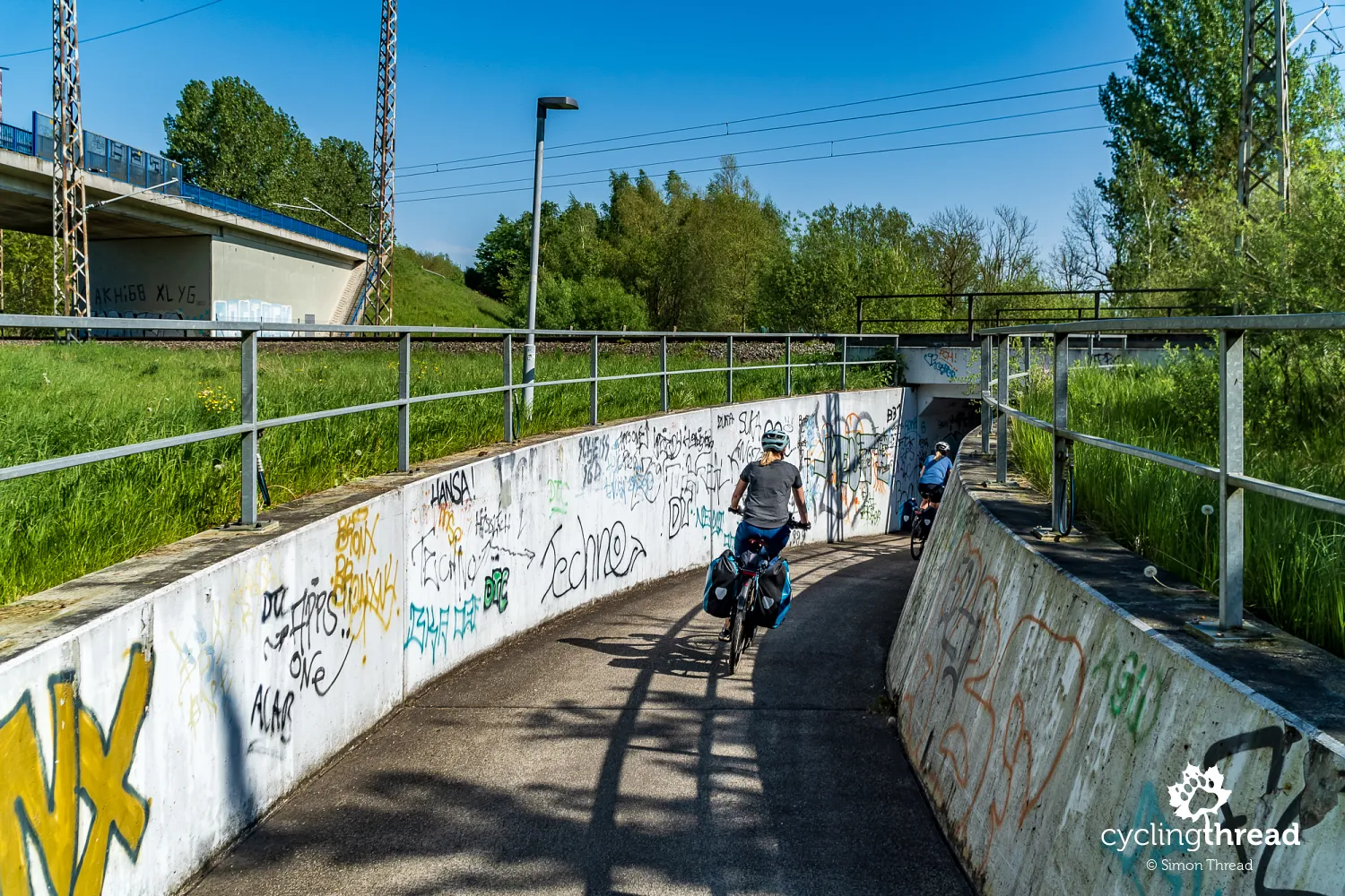 Bicycle underpass beneath the tracks near Anklam
