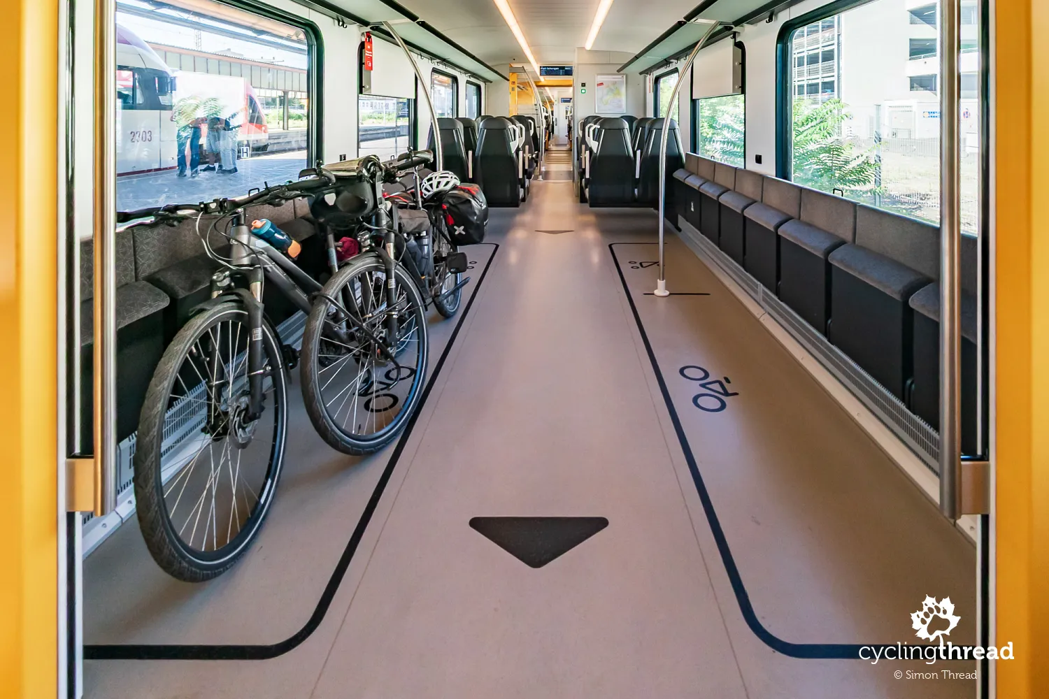 Bicycles on the train from Trier to Perl
