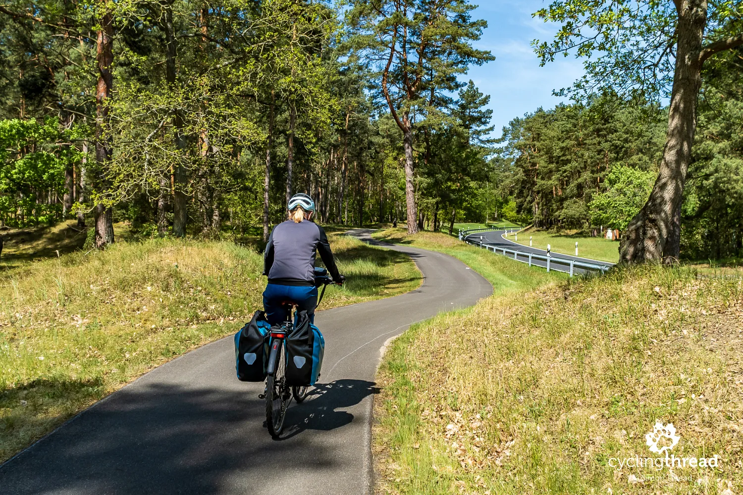 Bike path behind Altwarp in Germany