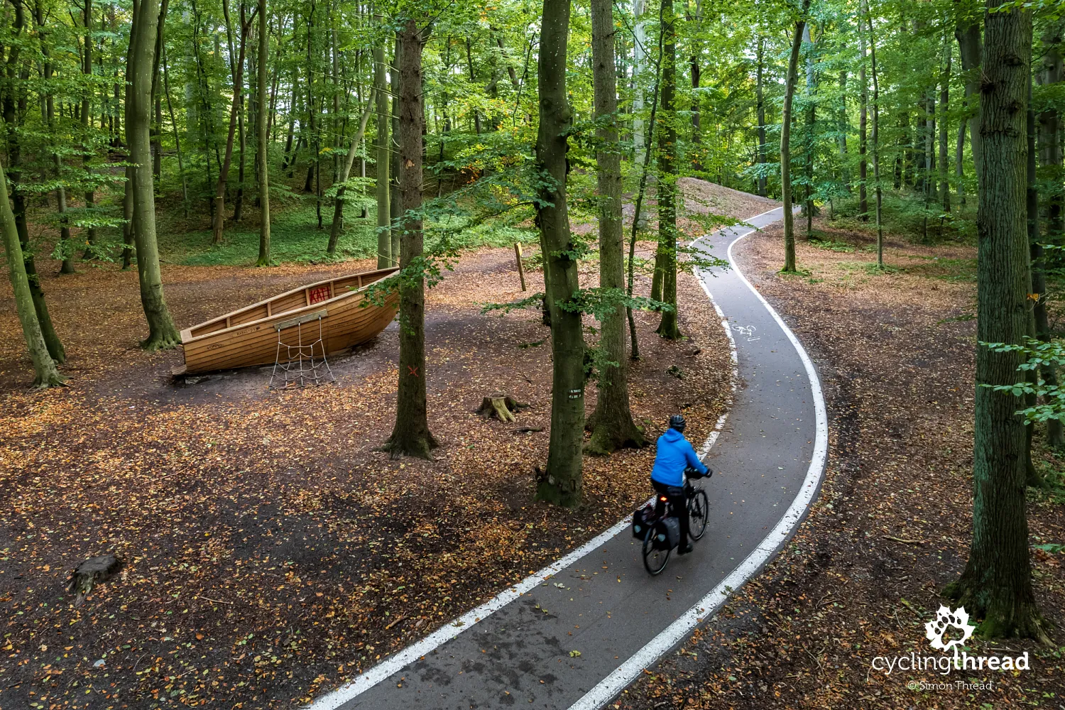 A boat on the EuroVelo 10 route near Mielno