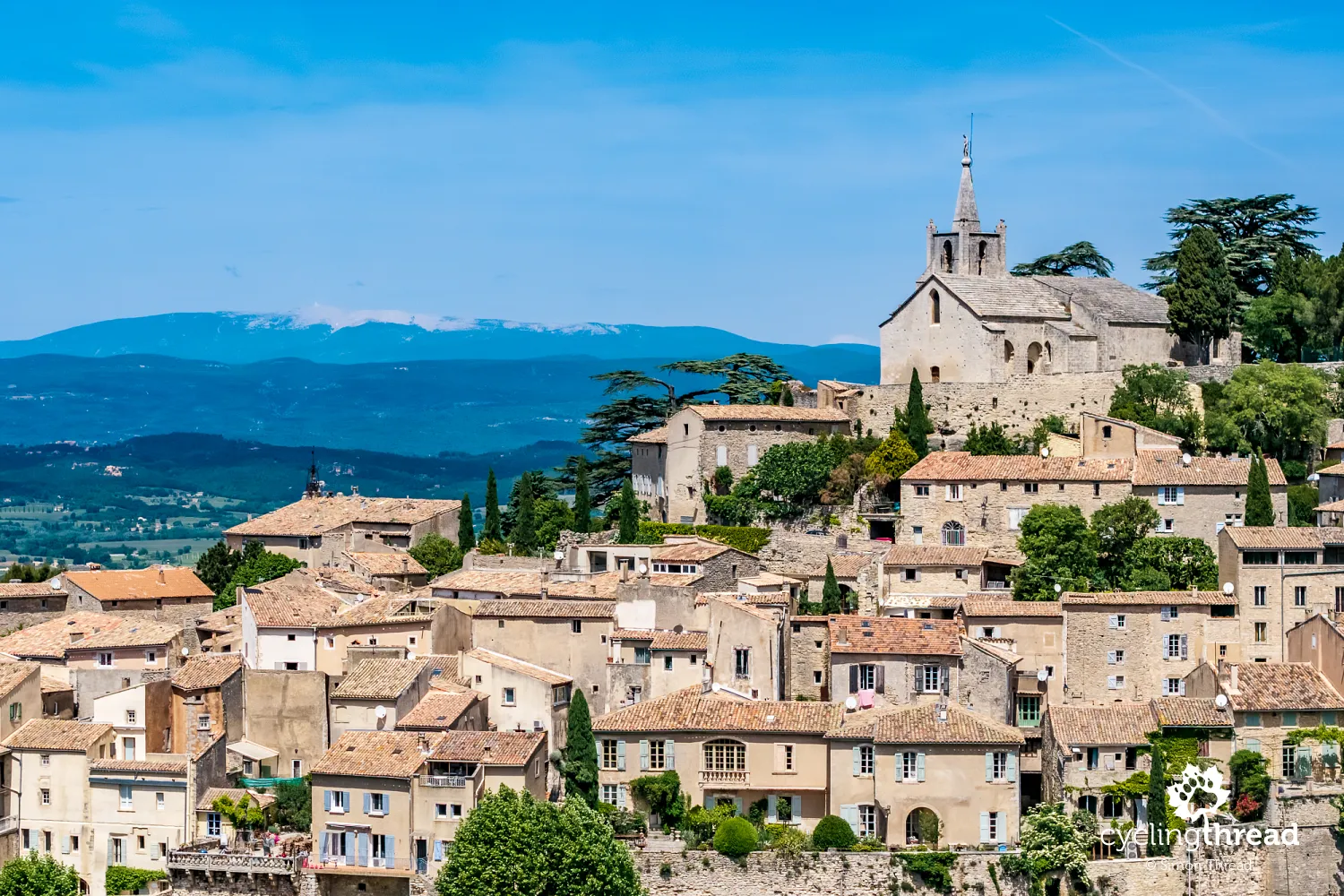 Bonnieux with Mont Ventoux in the background