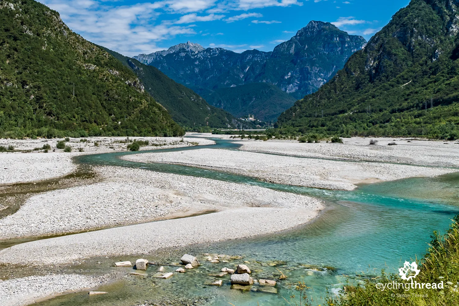Braided Tagliamento River in Italy