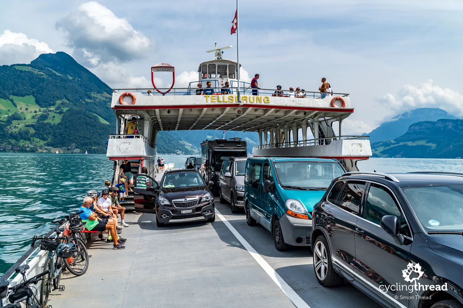 Car ferry on Lake Lucerne