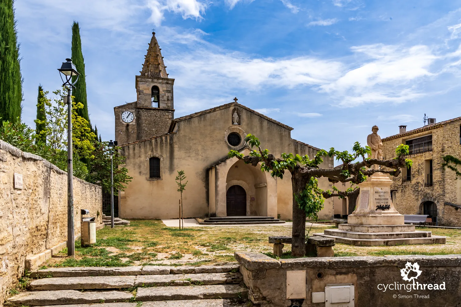 The church in Cabrières-d'Avignon