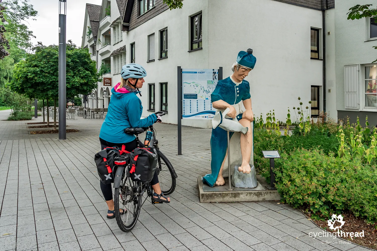 Colourful figures of Sebastian Kneipp in Olsberg