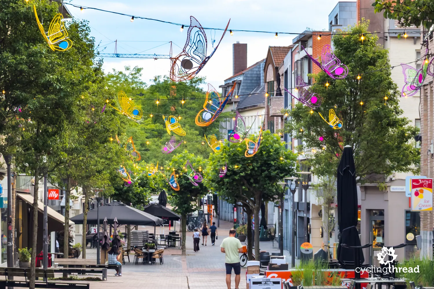 Colourful Genk city centre