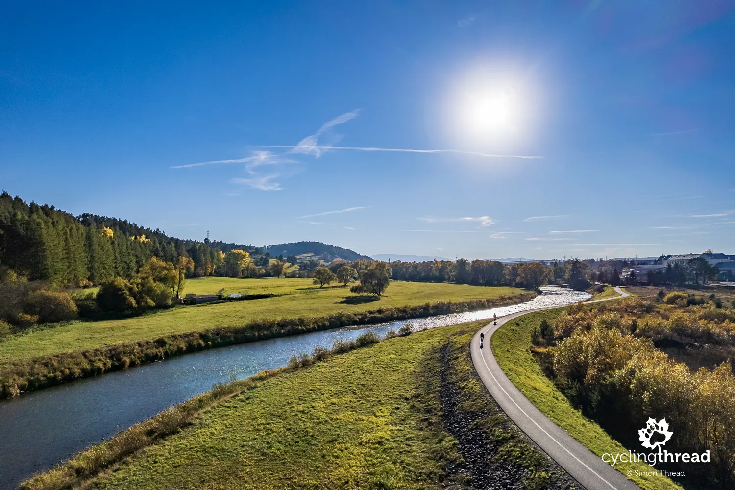 Cycle path by the Poprad river