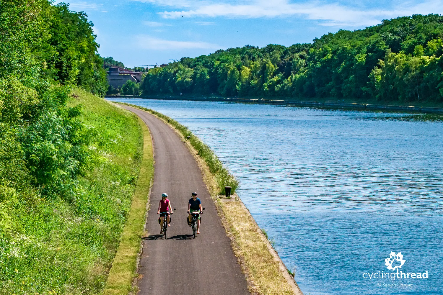 Cycling along the Albert Canal in Flanders