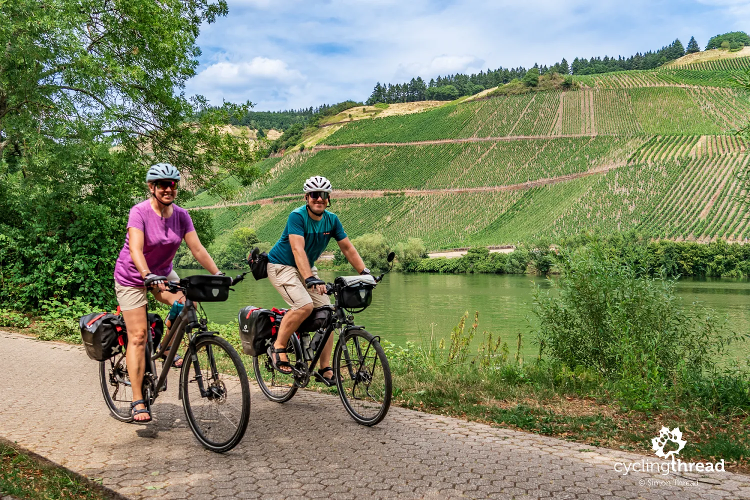 Cycling along the Mosel Route in Germany
