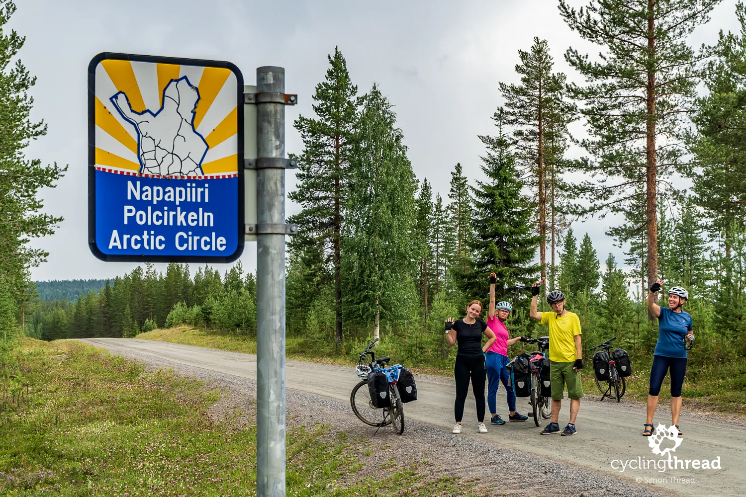 Cycling the Arctic Circle in Lapland