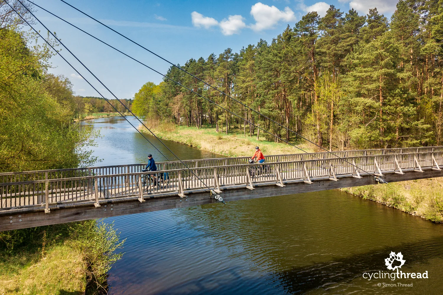 Cycling bridge on the Oder-Spree canal