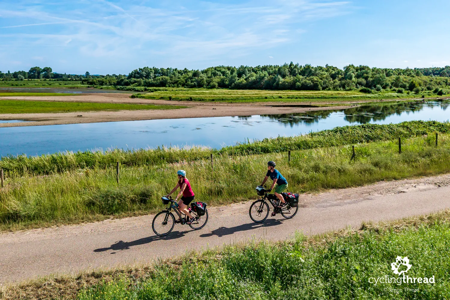 Cycling on the Meuse Route in Belgium