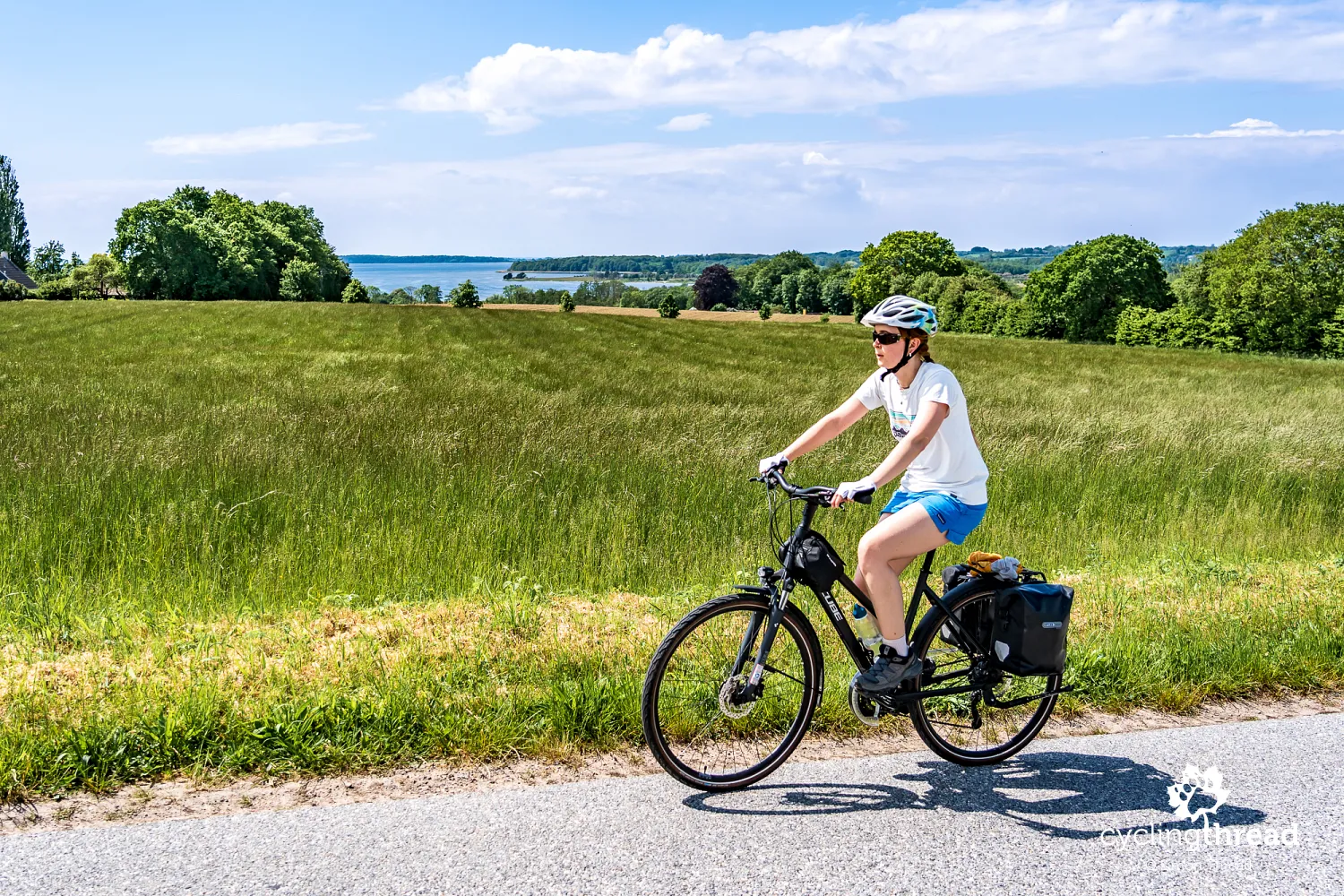 Cycling on quiet Danish country roads