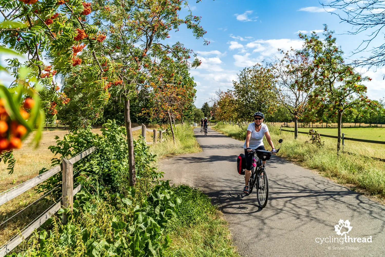 Cycling route near Leipzig