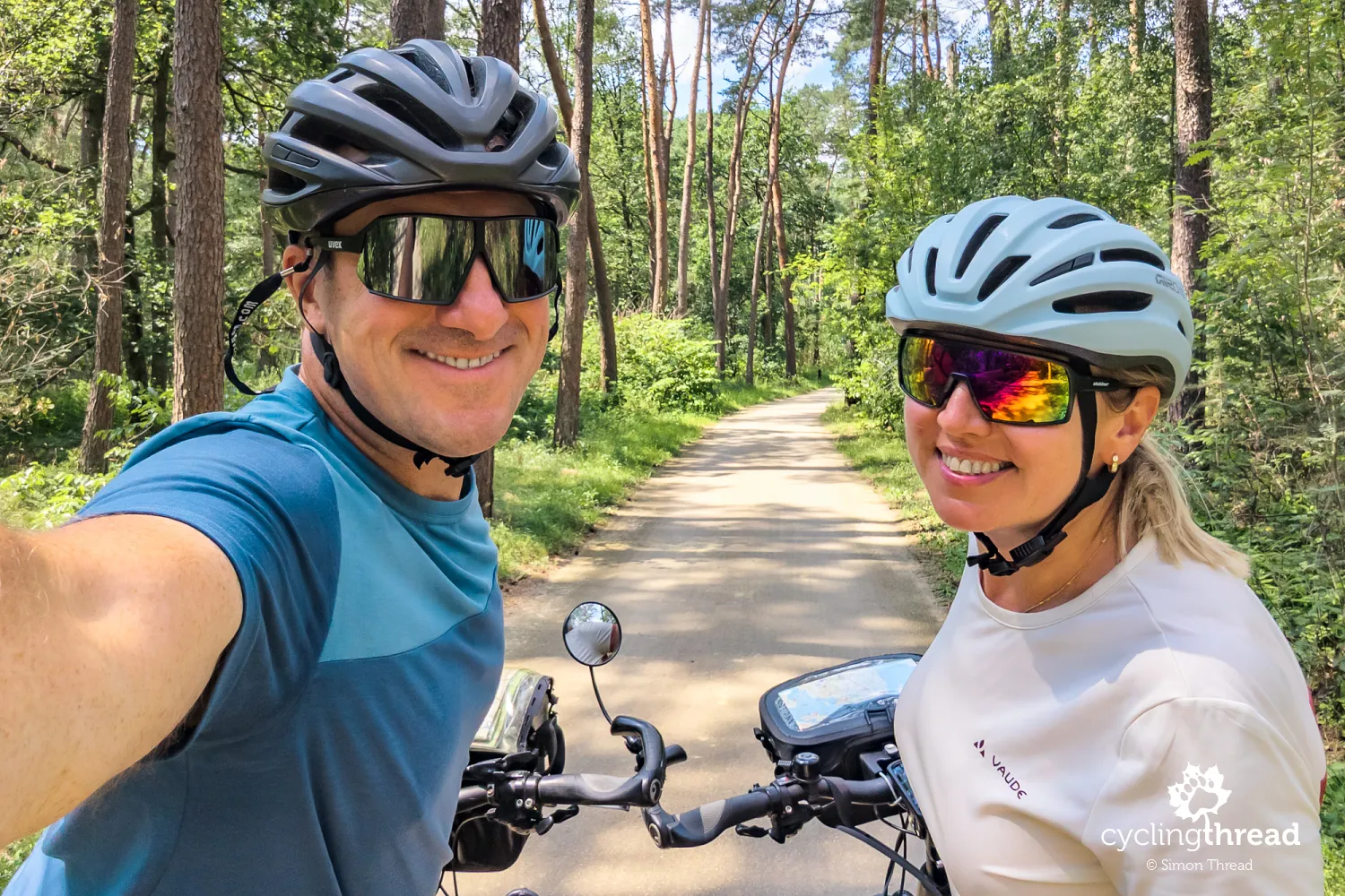 Cycling selfie on the Kempen Route