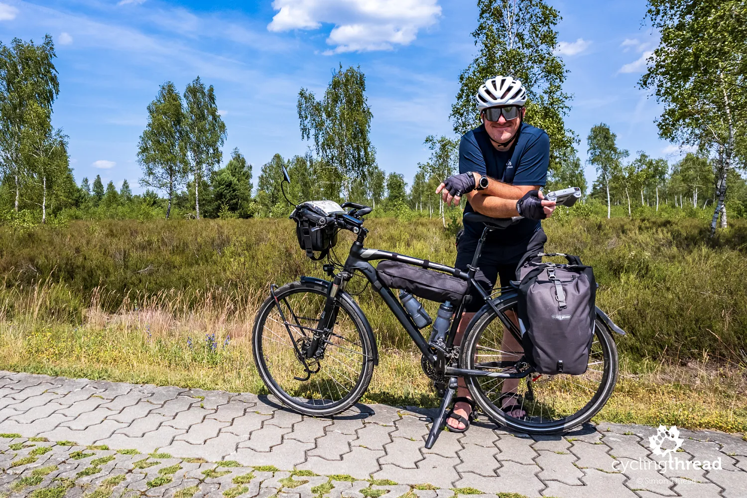 Cycling selfie on Tour Brandenburg