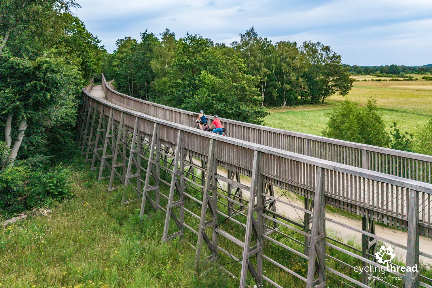 Cycling through the Heathland in Limburg