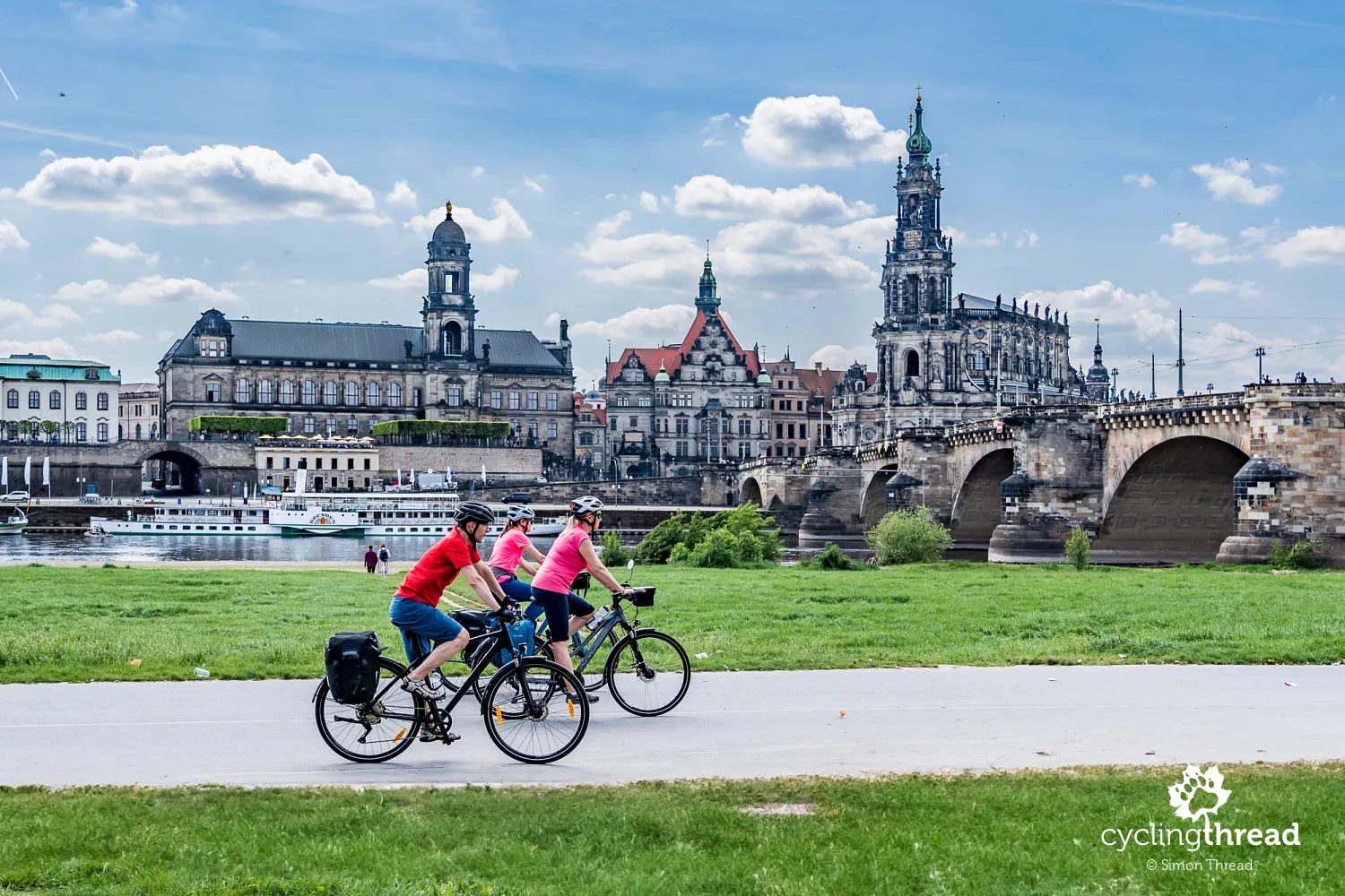 The Elberadweg in Dresden