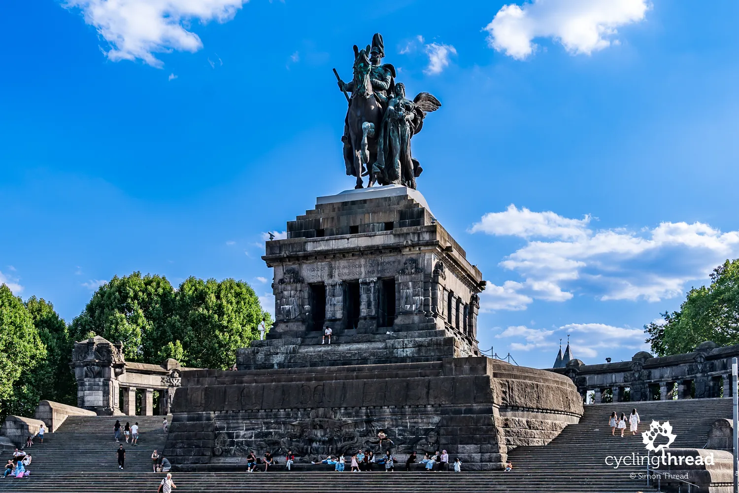 The equestrian statue of Emperor Wilhelm I in Koblenz