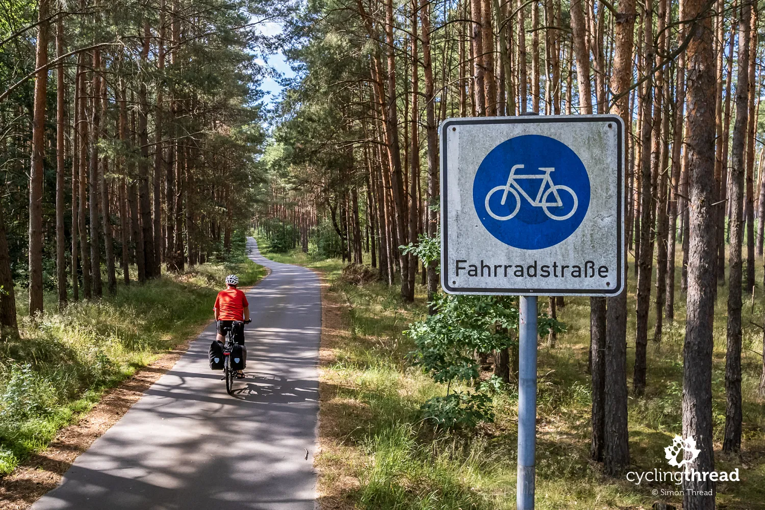 Fahrradstraße - bicycle street in Brandenburg