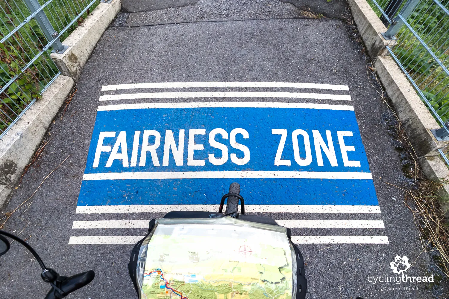 Fairness zone on the Ruhr Cycle Route