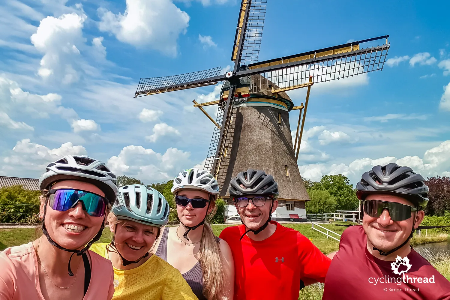 Family photo with the Westbroekse windmill