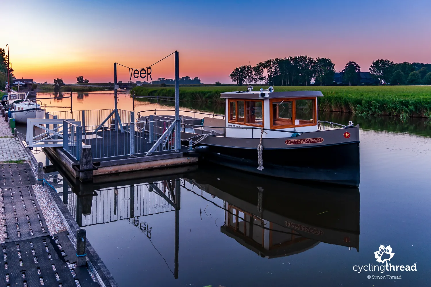 Ferry port near the camping in Aduarderzijl