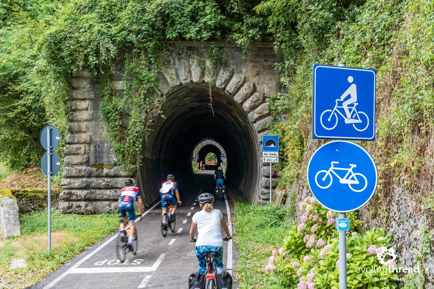 Former railway tunnel on the Alpe-Adria bicycle route