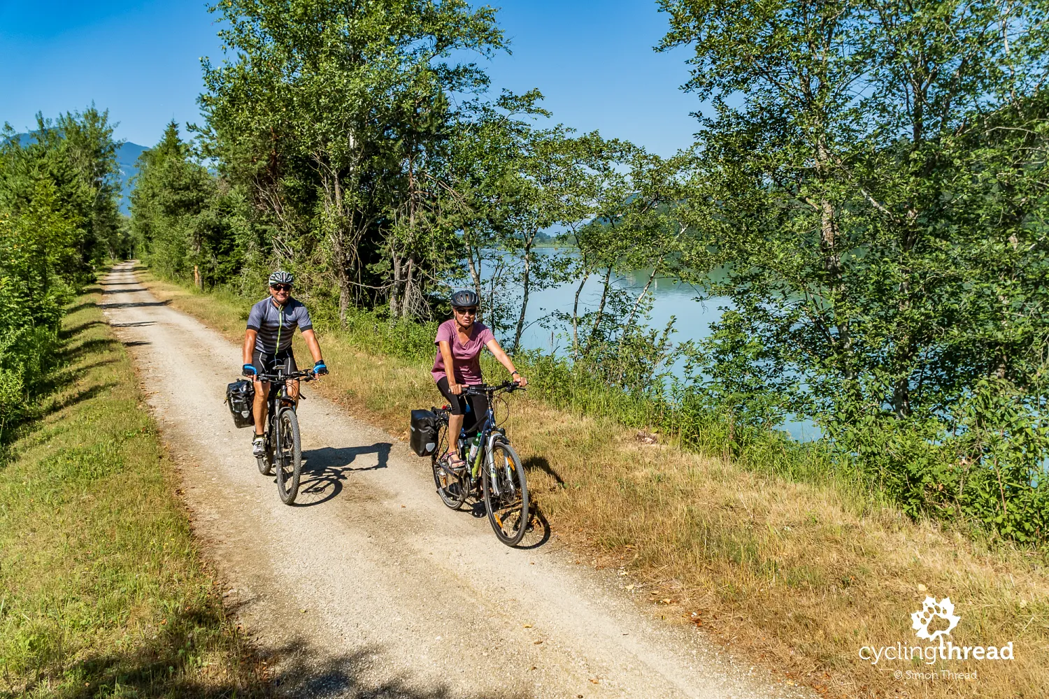 Gravel section of the route in Carinthia