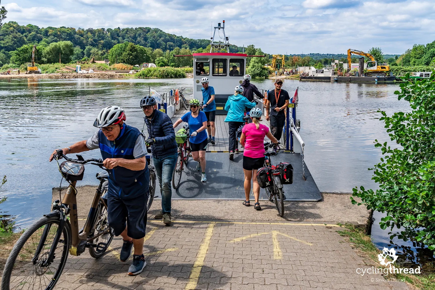 The Hardenstein ferry on the route