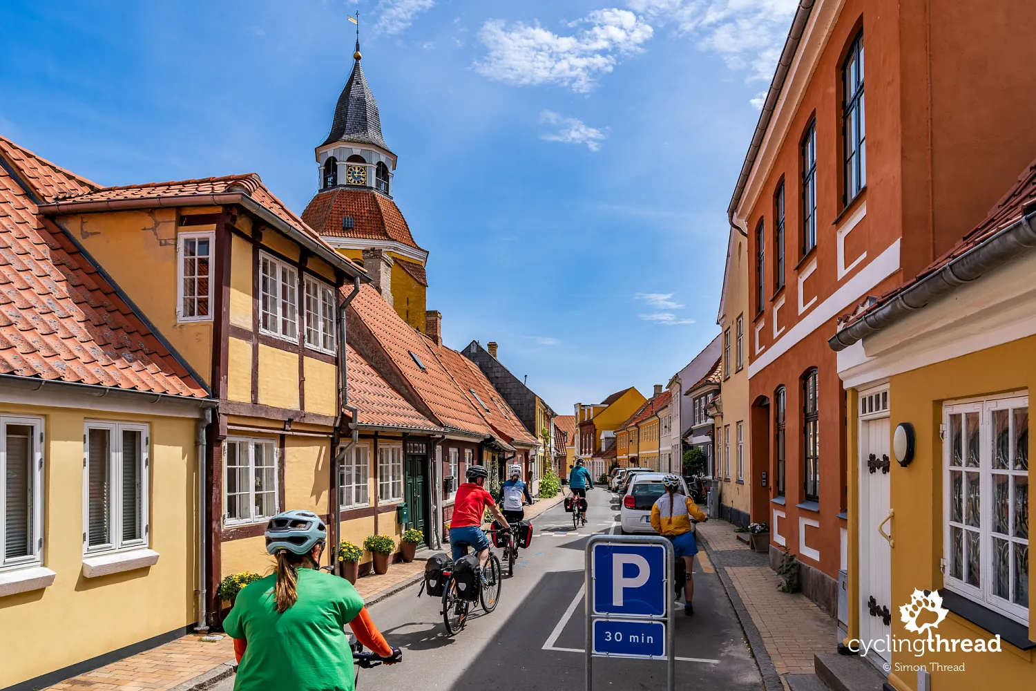 A historic street in the centre of Faaborg