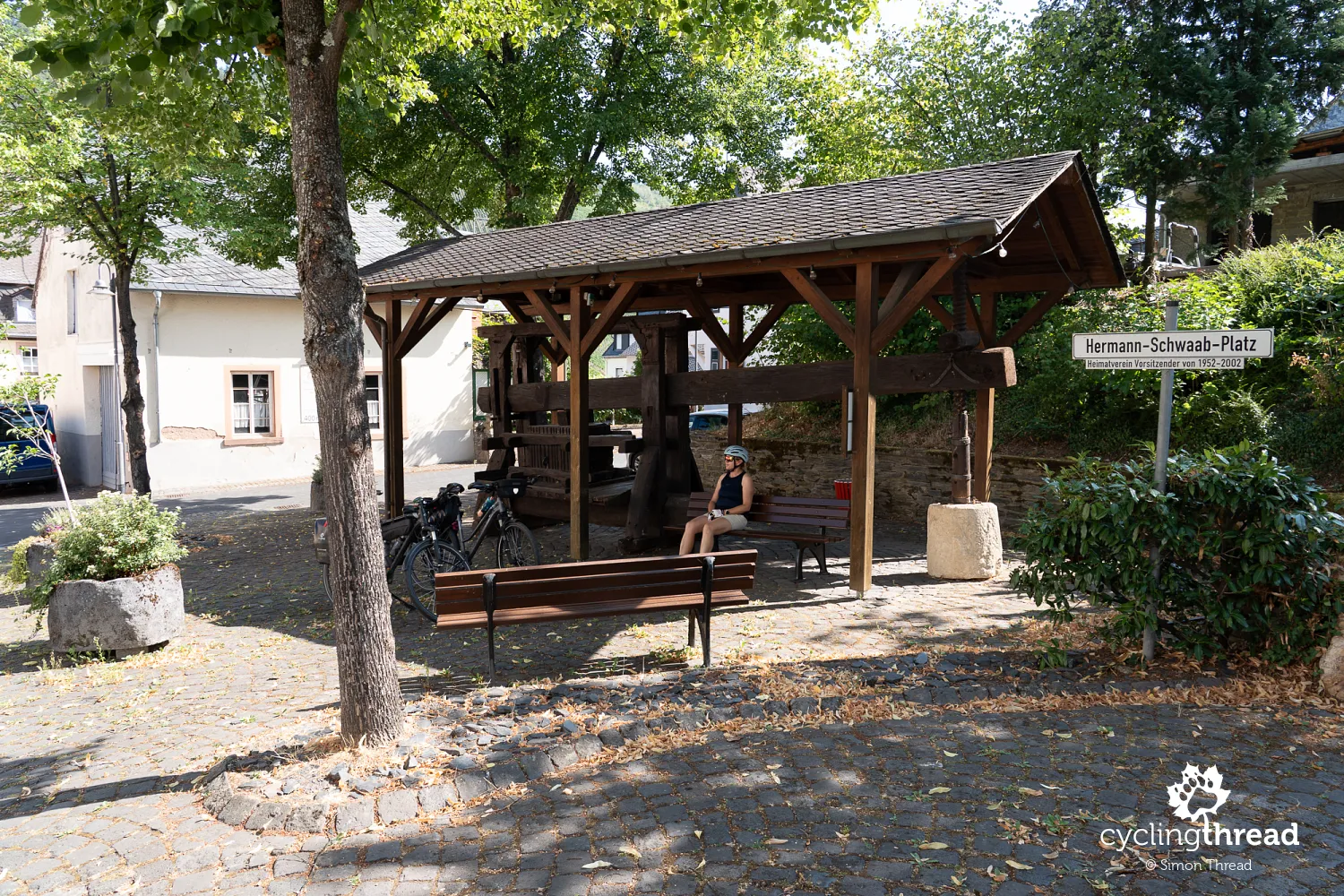 The historic wine press in Erden