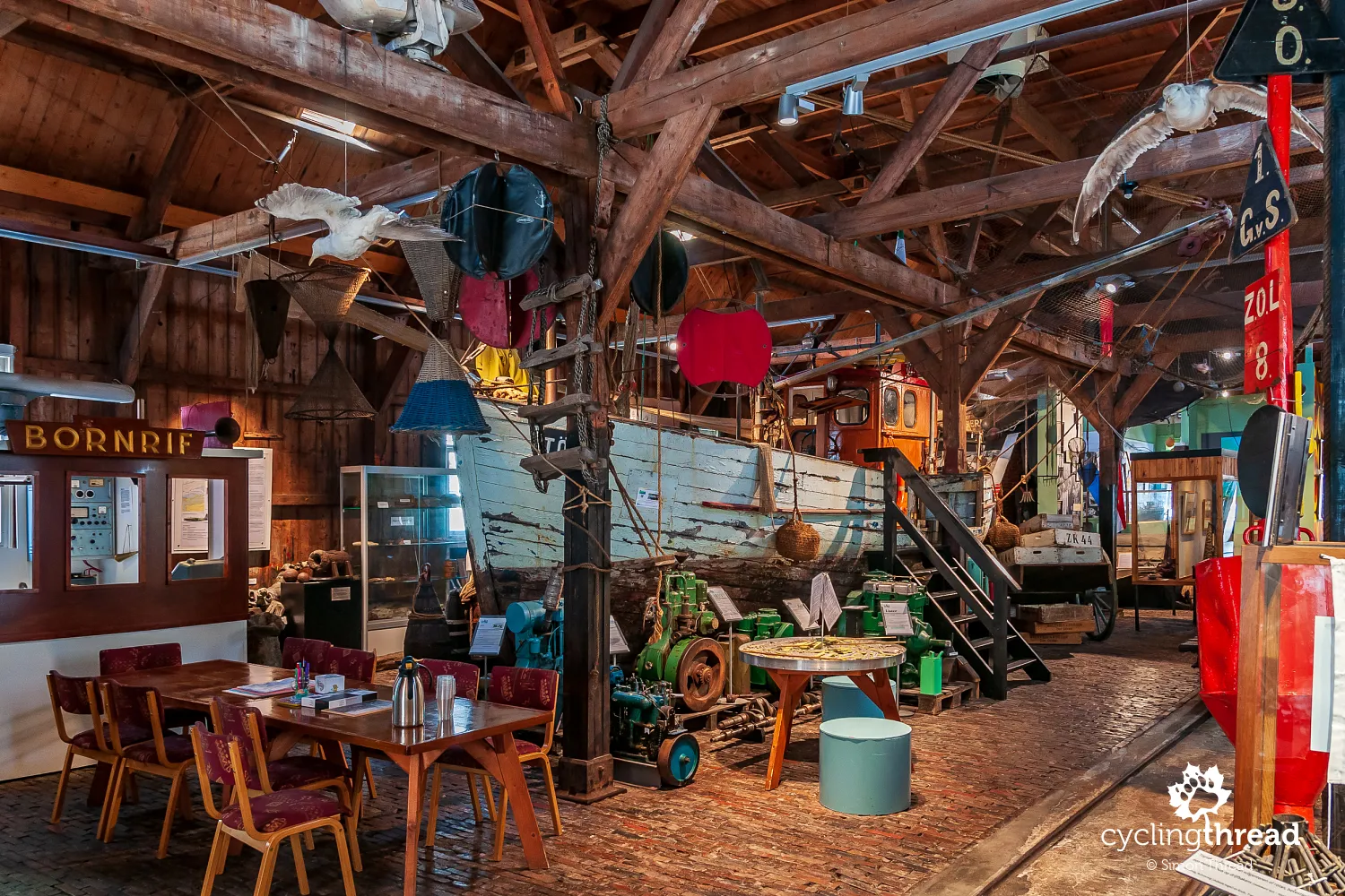 Interior of the Fishing Museum in Zoutkamp