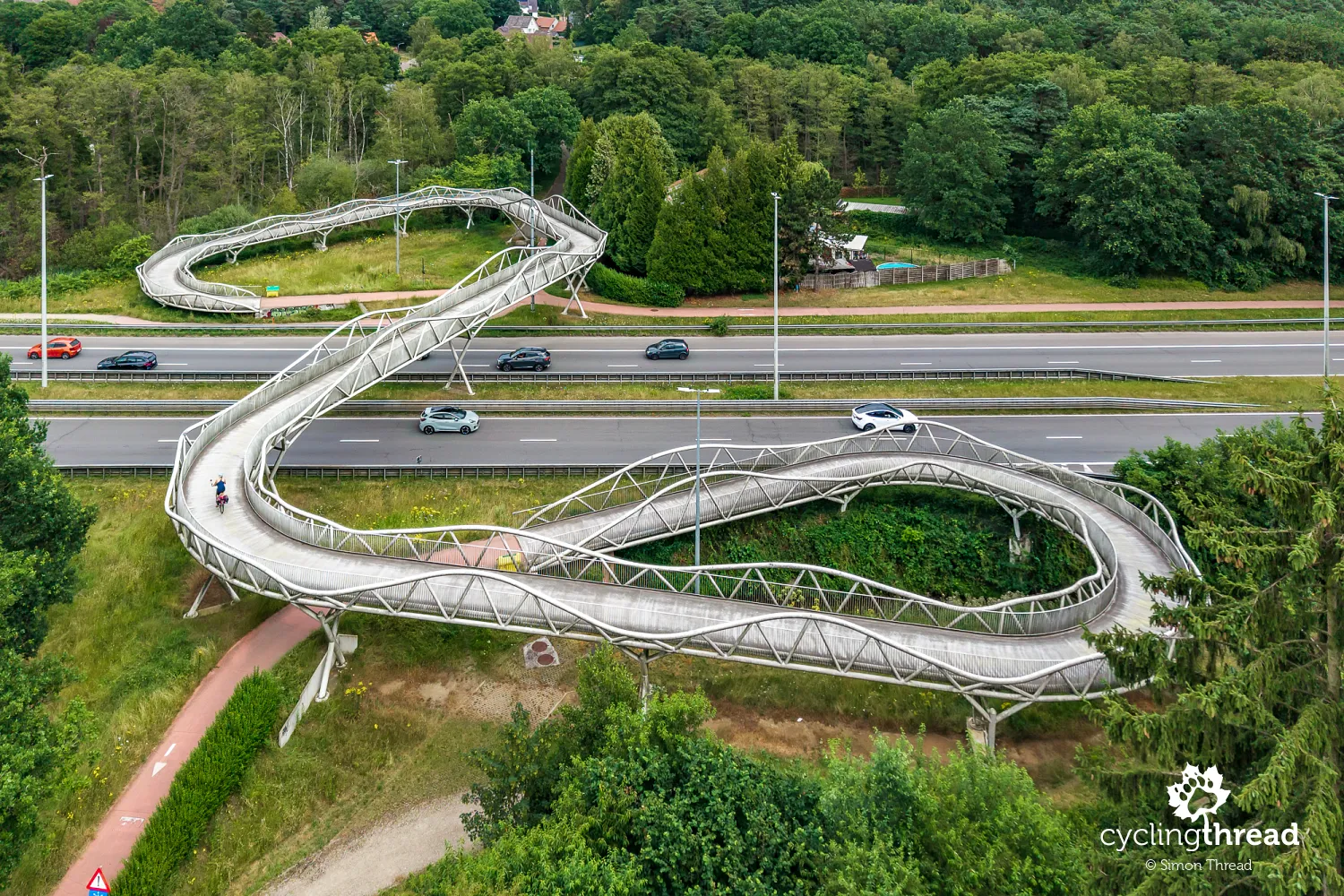 The Kuilenstraat cycle bridge in Genk